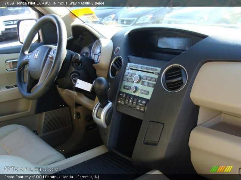 Nimbus Gray Metallic / Beige 2009 Honda Pilot EX 4WD