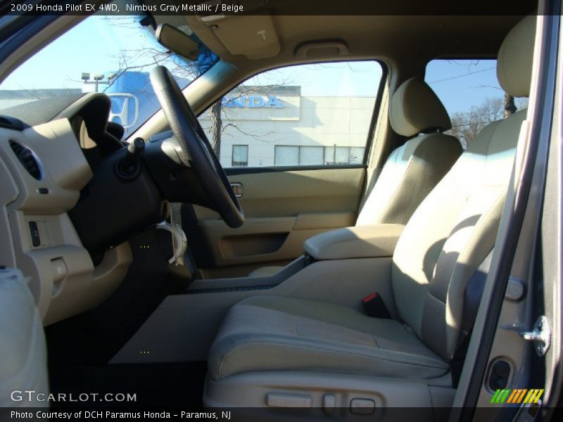 Nimbus Gray Metallic / Beige 2009 Honda Pilot EX 4WD