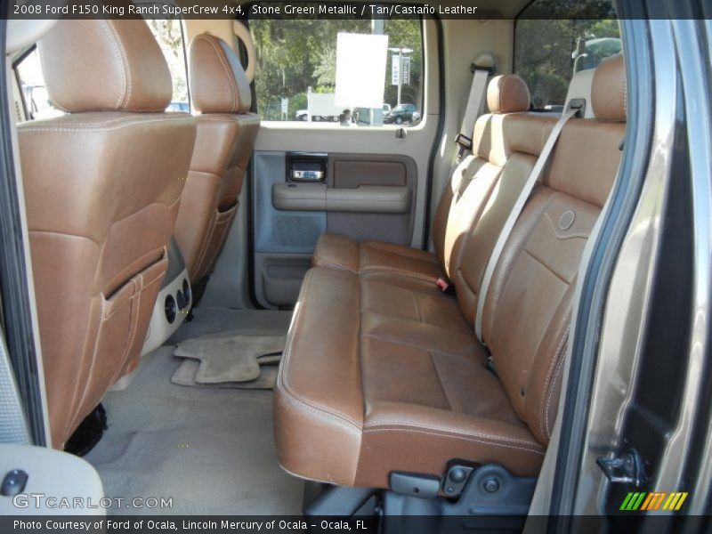 Stone Green Metallic / Tan/Castaño Leather 2008 Ford F150 King Ranch SuperCrew 4x4