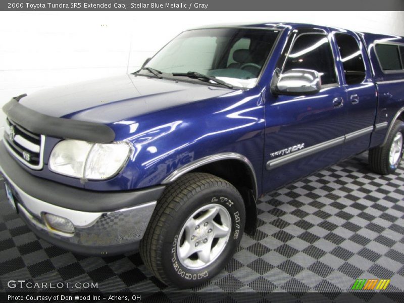 Stellar Blue Metallic / Gray 2000 Toyota Tundra SR5 Extended Cab