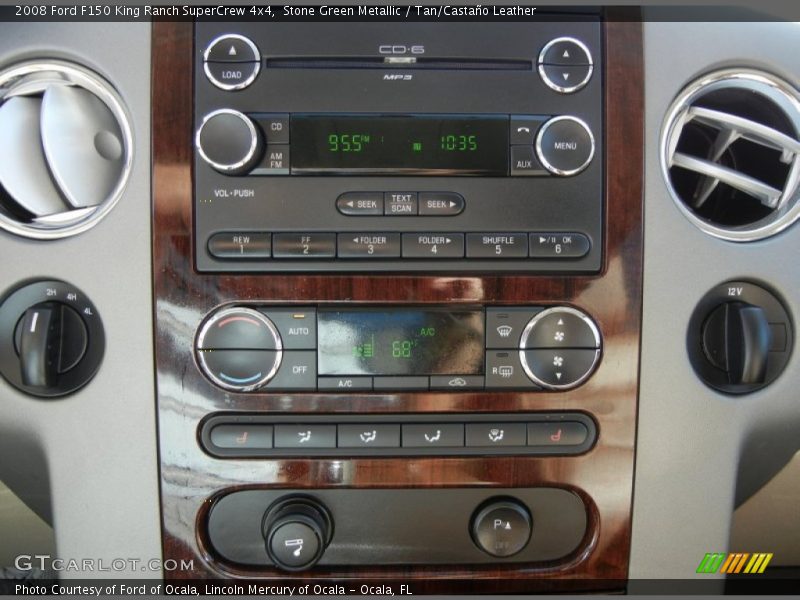 Stone Green Metallic / Tan/Castaño Leather 2008 Ford F150 King Ranch SuperCrew 4x4