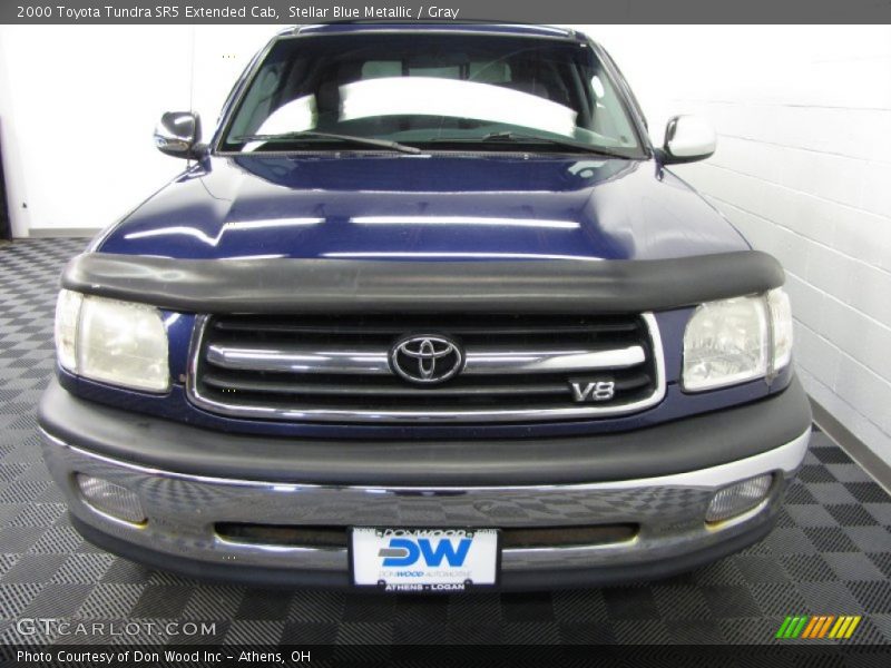 Stellar Blue Metallic / Gray 2000 Toyota Tundra SR5 Extended Cab