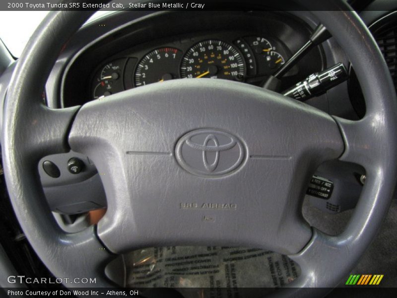 Stellar Blue Metallic / Gray 2000 Toyota Tundra SR5 Extended Cab