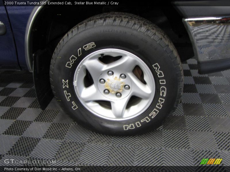 Stellar Blue Metallic / Gray 2000 Toyota Tundra SR5 Extended Cab