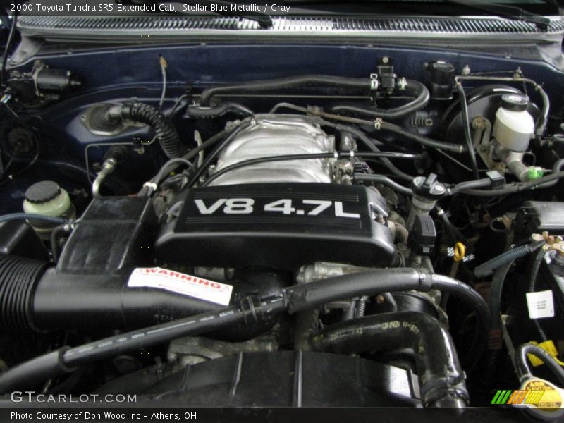  2000 Tundra SR5 Extended Cab Engine - 4.7 Liter DOHC 32-Valve V8