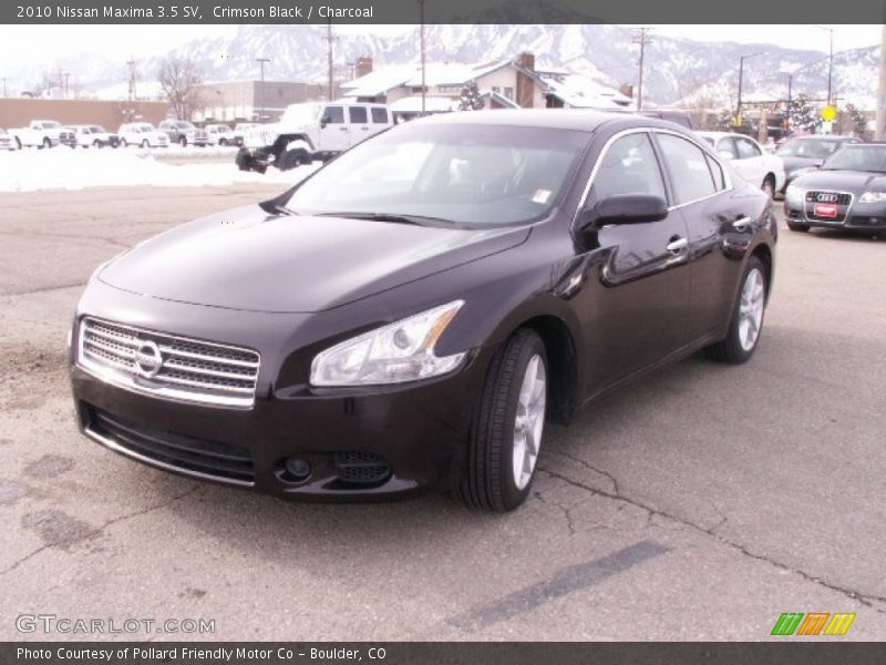 Crimson Black / Charcoal 2010 Nissan Maxima 3.5 SV