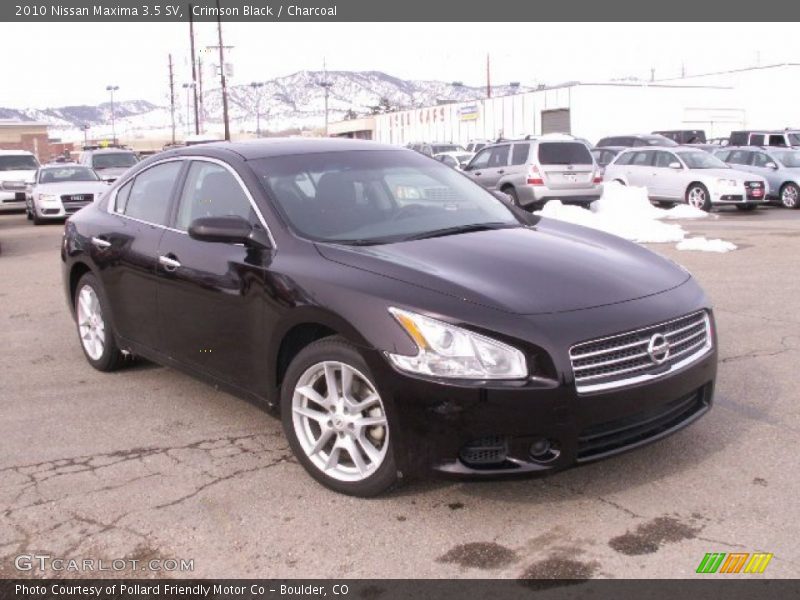 Crimson Black / Charcoal 2010 Nissan Maxima 3.5 SV