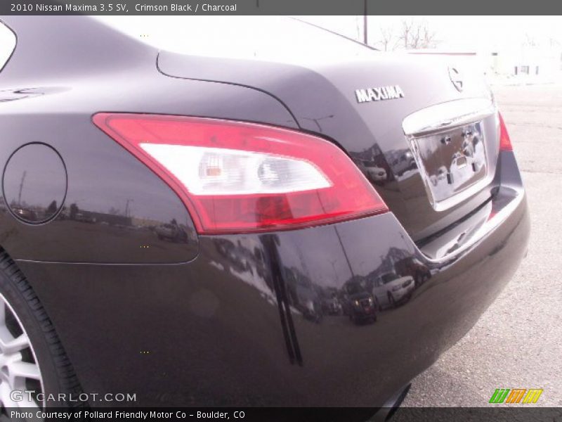 Crimson Black / Charcoal 2010 Nissan Maxima 3.5 SV