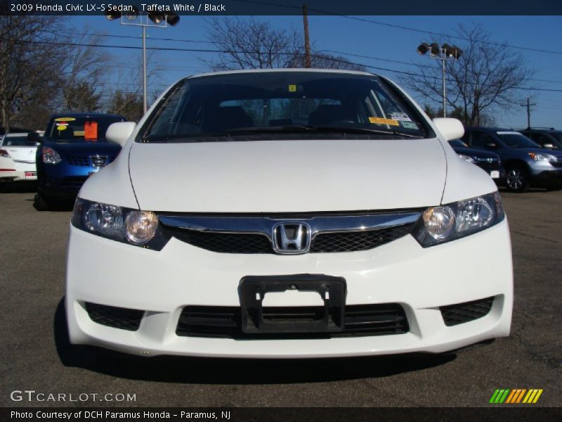 Taffeta White / Black 2009 Honda Civic LX-S Sedan