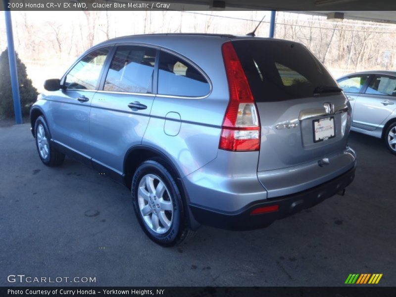 Glacier Blue Metallic / Gray 2009 Honda CR-V EX 4WD
