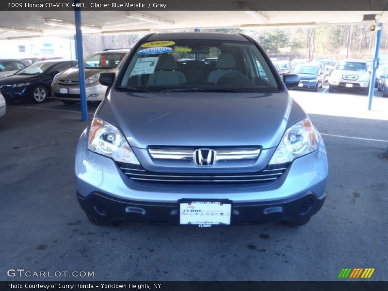 Glacier Blue Metallic / Gray 2009 Honda CR-V EX 4WD