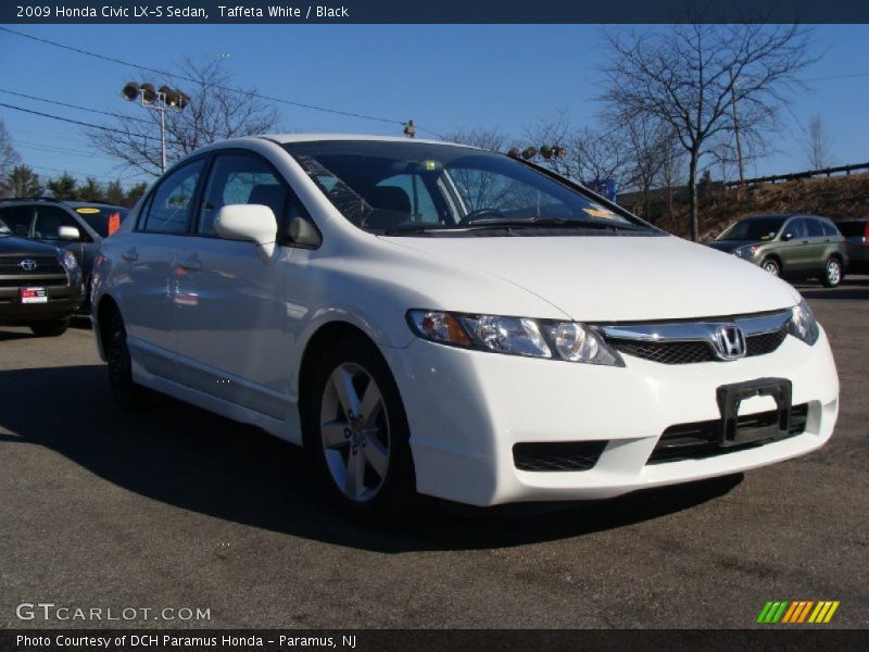 Taffeta White / Black 2009 Honda Civic LX-S Sedan