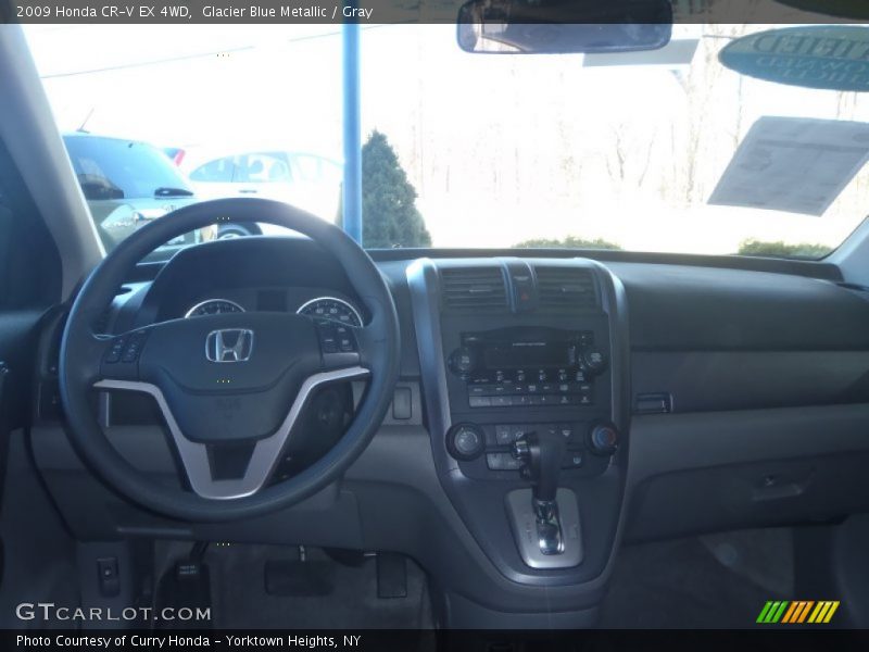Glacier Blue Metallic / Gray 2009 Honda CR-V EX 4WD