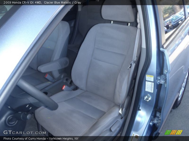 Glacier Blue Metallic / Gray 2009 Honda CR-V EX 4WD