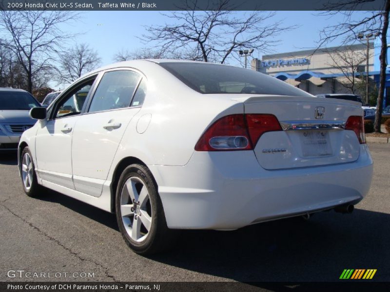 Taffeta White / Black 2009 Honda Civic LX-S Sedan