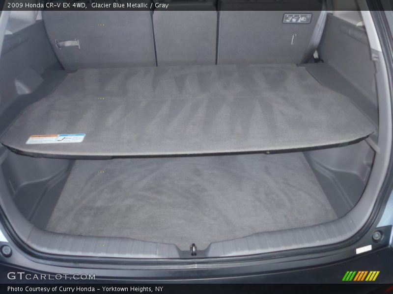 Glacier Blue Metallic / Gray 2009 Honda CR-V EX 4WD