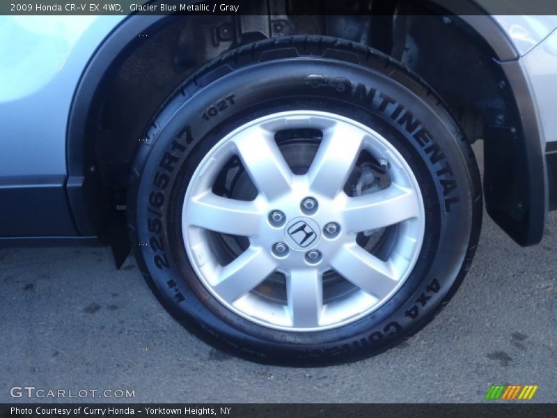 Glacier Blue Metallic / Gray 2009 Honda CR-V EX 4WD