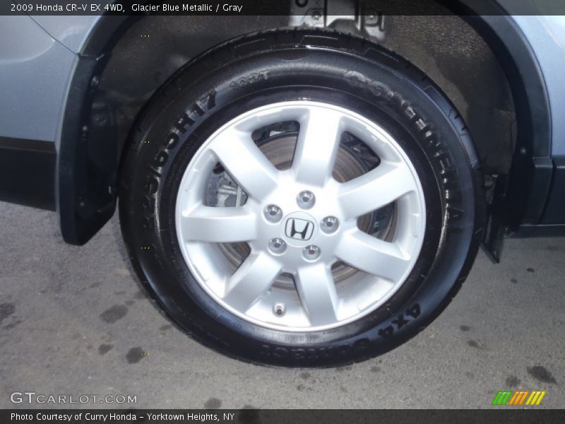 Glacier Blue Metallic / Gray 2009 Honda CR-V EX 4WD
