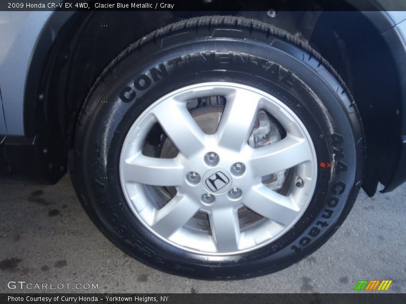 Glacier Blue Metallic / Gray 2009 Honda CR-V EX 4WD