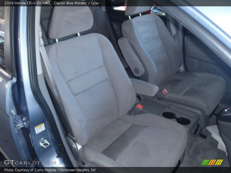 Glacier Blue Metallic / Gray 2009 Honda CR-V EX 4WD