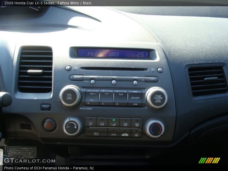 Taffeta White / Black 2009 Honda Civic LX-S Sedan
