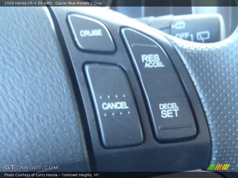 Glacier Blue Metallic / Gray 2009 Honda CR-V EX 4WD