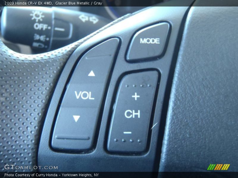 Glacier Blue Metallic / Gray 2009 Honda CR-V EX 4WD