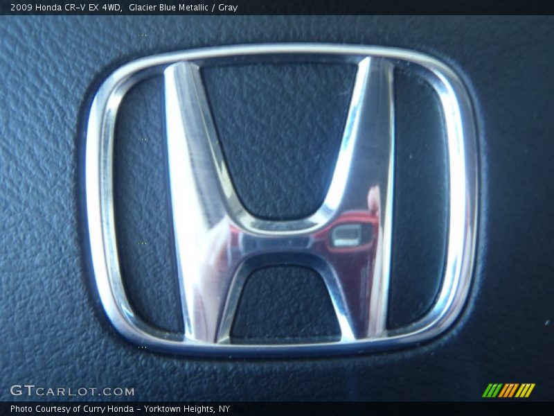 Glacier Blue Metallic / Gray 2009 Honda CR-V EX 4WD