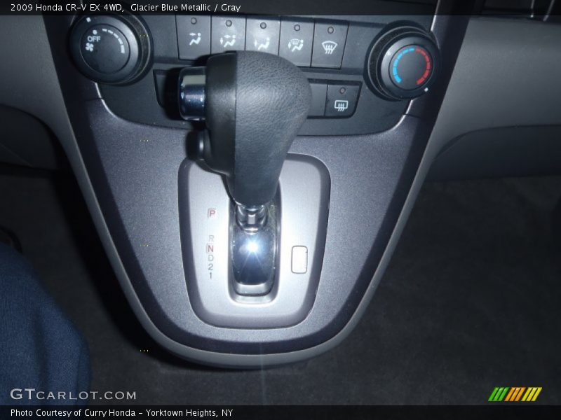 Glacier Blue Metallic / Gray 2009 Honda CR-V EX 4WD