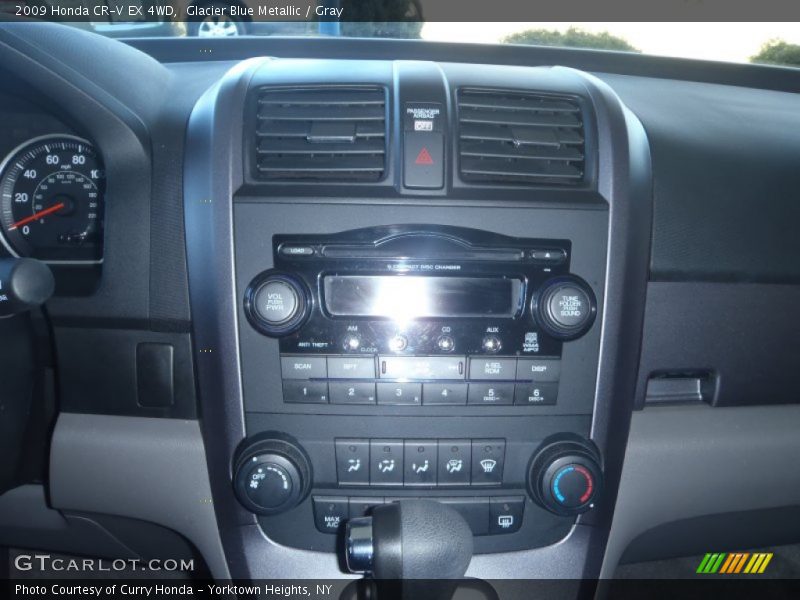 Glacier Blue Metallic / Gray 2009 Honda CR-V EX 4WD