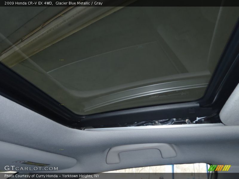 Glacier Blue Metallic / Gray 2009 Honda CR-V EX 4WD