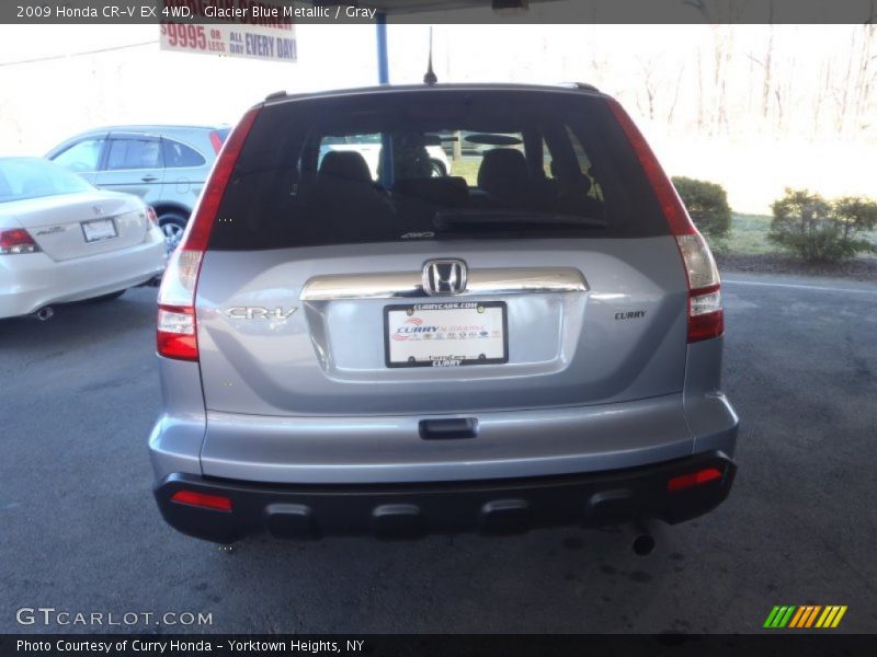 Glacier Blue Metallic / Gray 2009 Honda CR-V EX 4WD