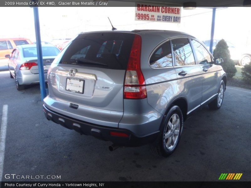 Glacier Blue Metallic / Gray 2009 Honda CR-V EX 4WD