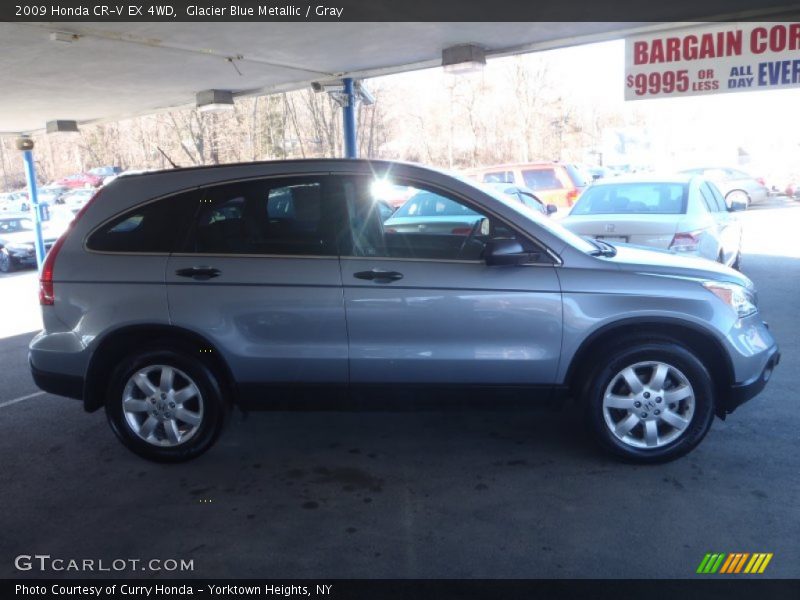 Glacier Blue Metallic / Gray 2009 Honda CR-V EX 4WD