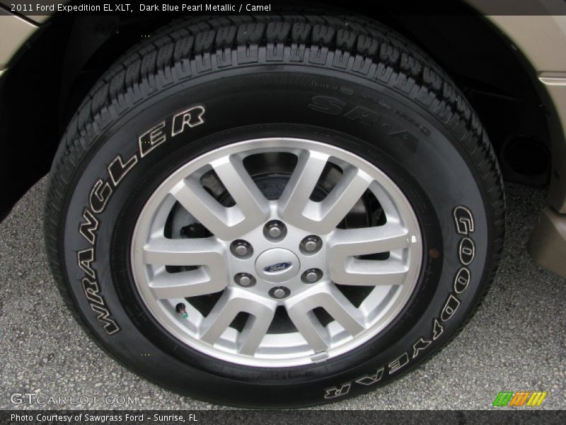 Dark Blue Pearl Metallic / Camel 2011 Ford Expedition EL XLT