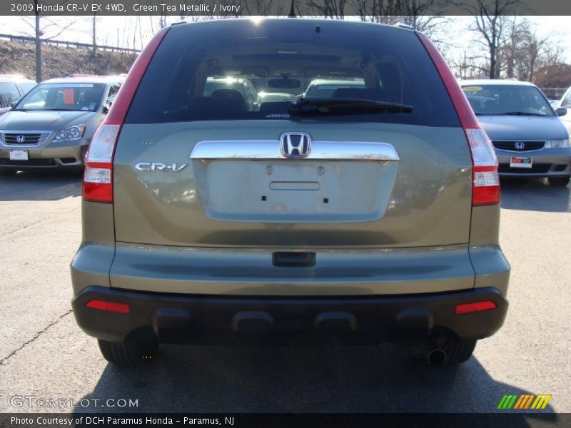 Green Tea Metallic / Ivory 2009 Honda CR-V EX 4WD