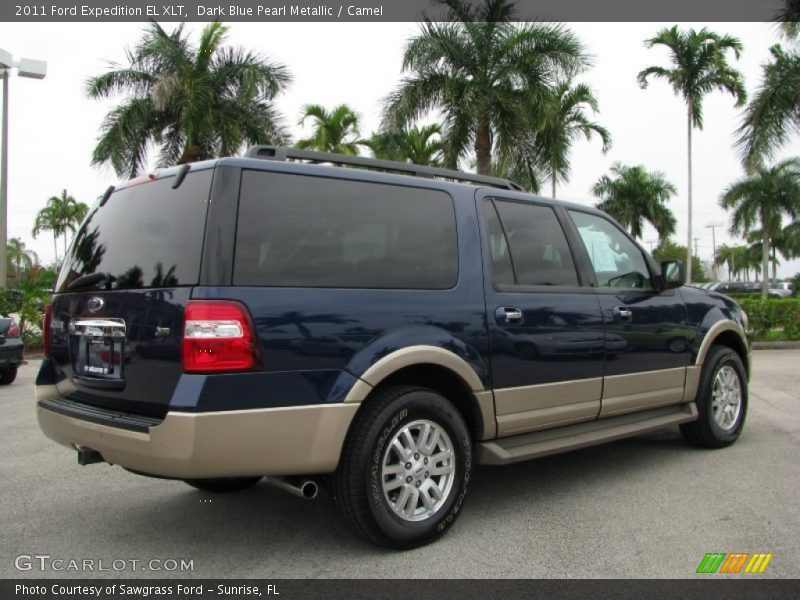 Dark Blue Pearl Metallic / Camel 2011 Ford Expedition EL XLT