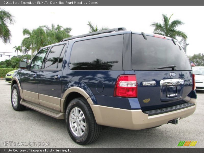 Dark Blue Pearl Metallic / Camel 2011 Ford Expedition EL XLT