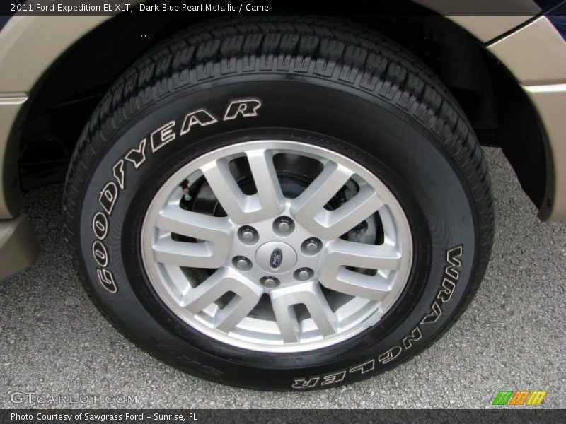 Dark Blue Pearl Metallic / Camel 2011 Ford Expedition EL XLT