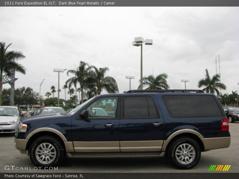 Dark Blue Pearl Metallic / Camel 2011 Ford Expedition EL XLT