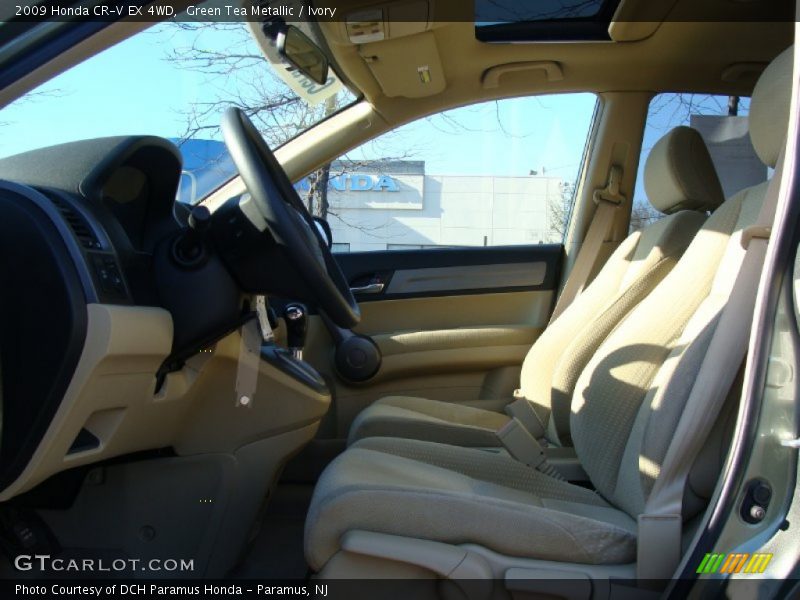 Green Tea Metallic / Ivory 2009 Honda CR-V EX 4WD