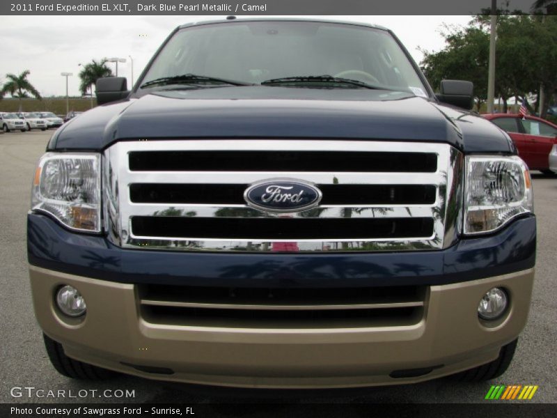 Dark Blue Pearl Metallic / Camel 2011 Ford Expedition EL XLT