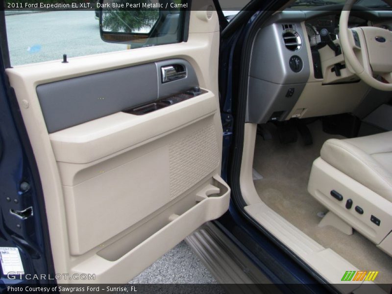 Dark Blue Pearl Metallic / Camel 2011 Ford Expedition EL XLT