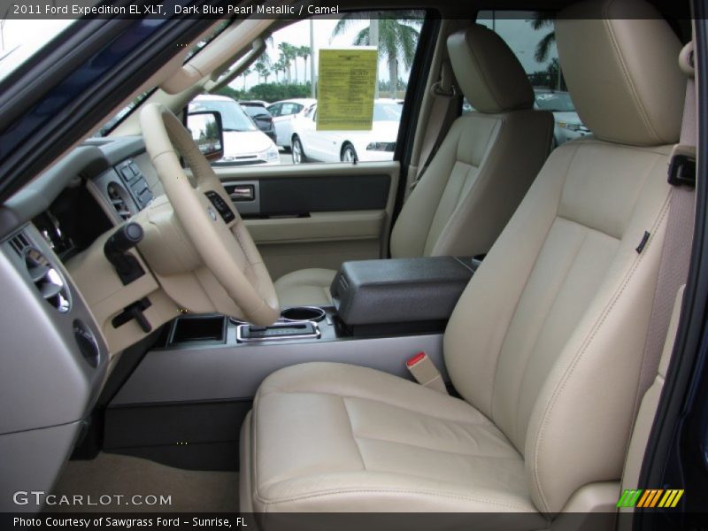 Dark Blue Pearl Metallic / Camel 2011 Ford Expedition EL XLT