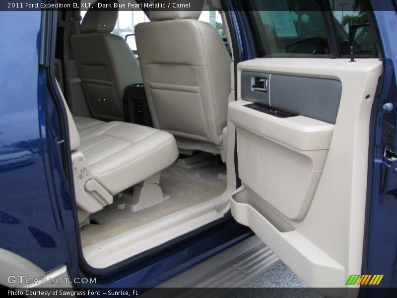 Dark Blue Pearl Metallic / Camel 2011 Ford Expedition EL XLT