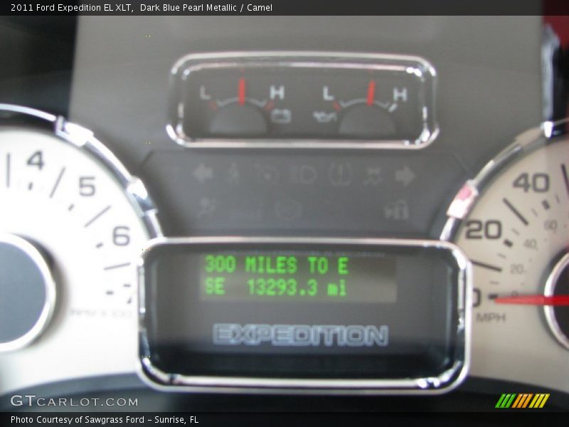 Dark Blue Pearl Metallic / Camel 2011 Ford Expedition EL XLT