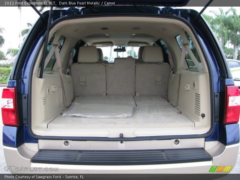 Dark Blue Pearl Metallic / Camel 2011 Ford Expedition EL XLT