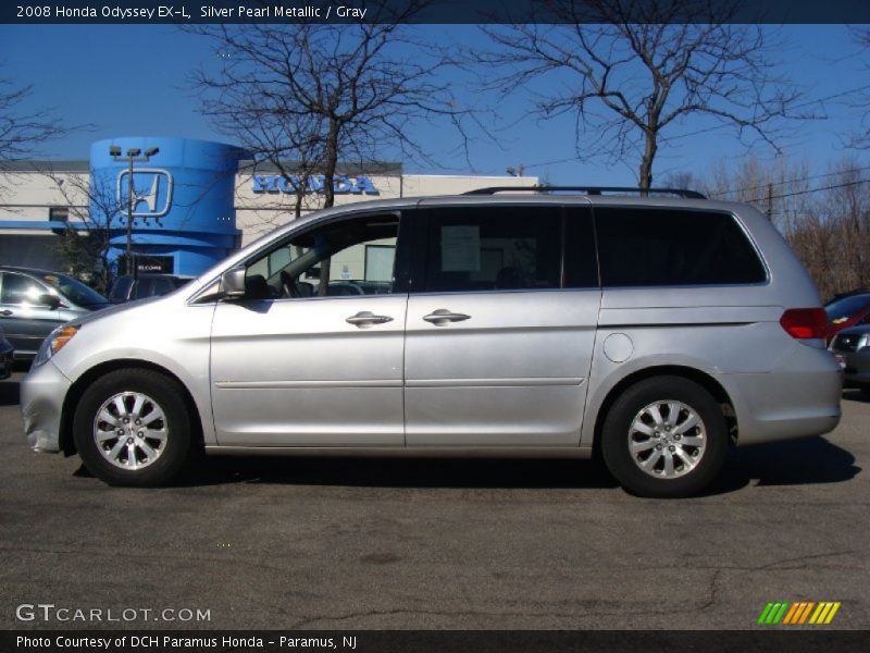 Silver Pearl Metallic / Gray 2008 Honda Odyssey EX-L