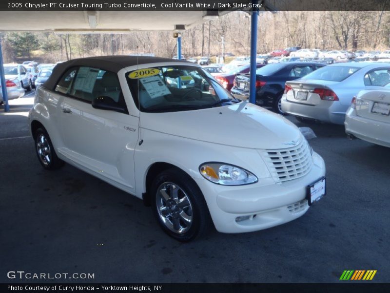 Cool Vanilla White / Dark Slate Gray 2005 Chrysler PT Cruiser Touring Turbo Convertible
