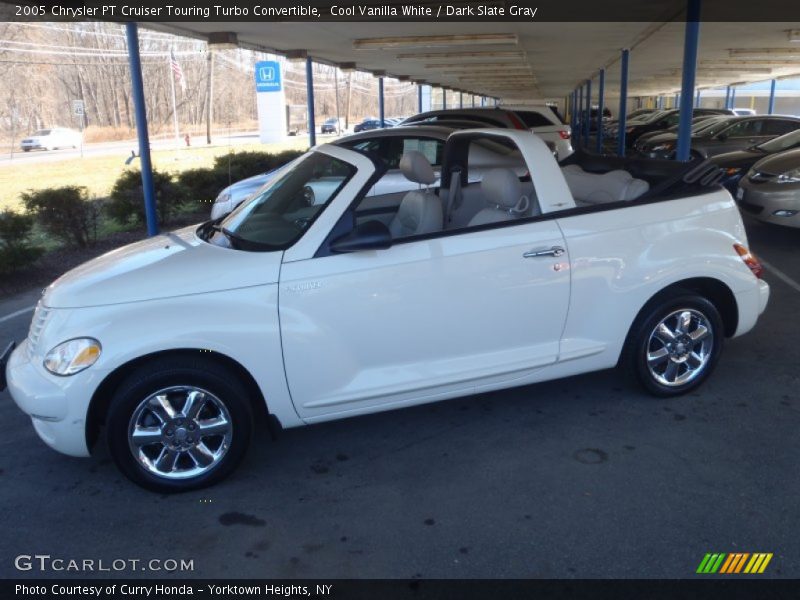 Cool Vanilla White / Dark Slate Gray 2005 Chrysler PT Cruiser Touring Turbo Convertible
